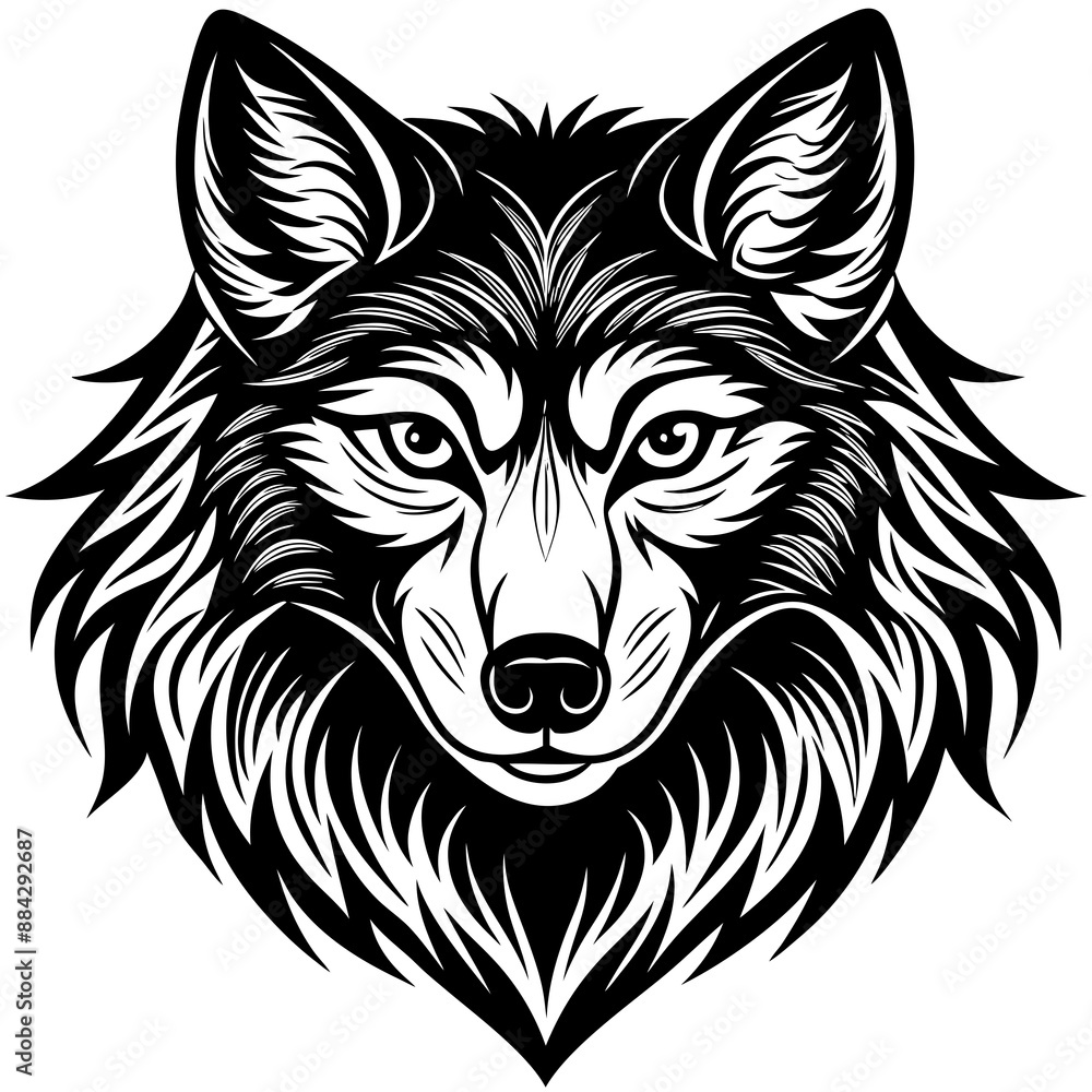 Fototapeta premium Wolf head Vector