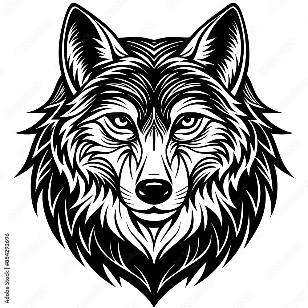Fototapeta premium Wolf head Vector