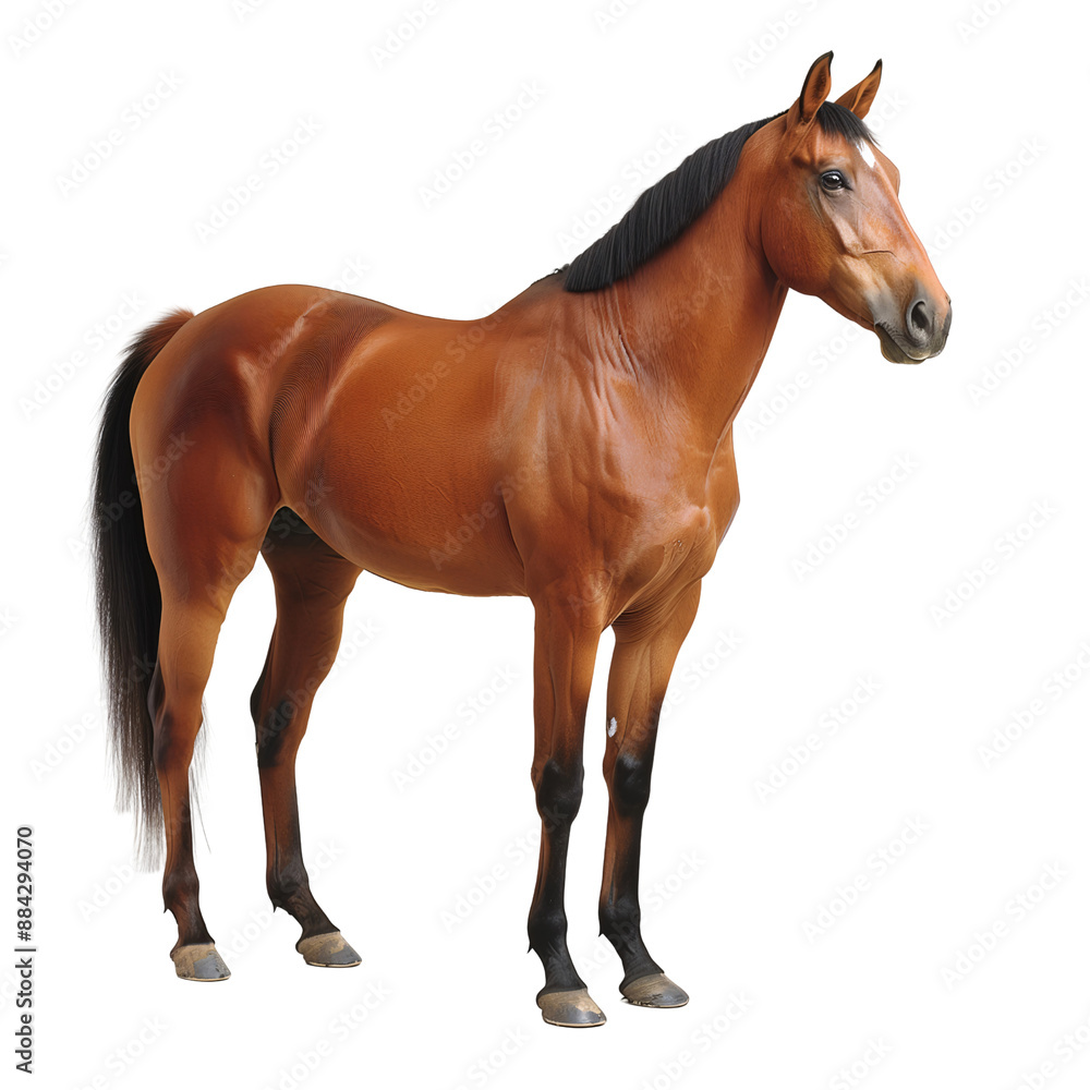 A horse on a transparent background A horse on a transparent background