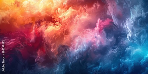 Abstract Colorful Smoke