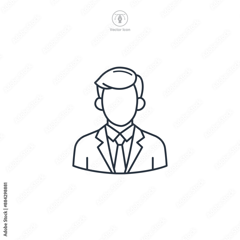 Avatar Icon theme symbol vector illustration isolated on white background Avatar Icon theme symbol vector illustration isolated on white background