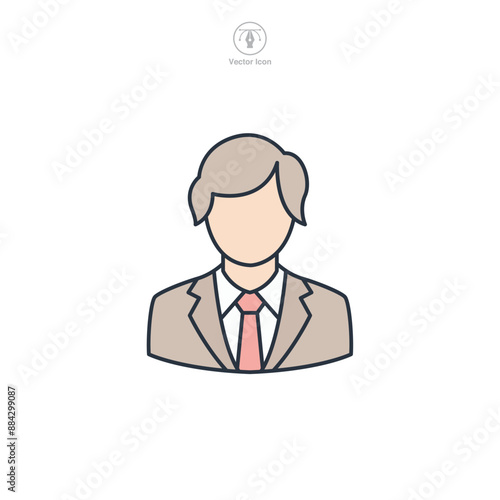 Wallpaper Mural avatar Icon. Accountant theme symbol vector illustration isolated on white background Torontodigital.ca