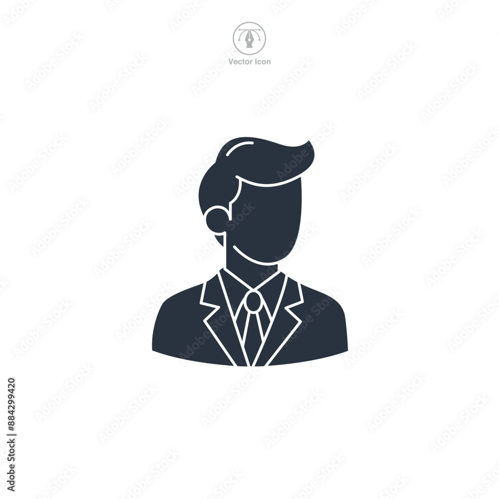 Avatar Icon theme symbol vector illustration isolated on white background Avatar Icon theme symbol vector illustration isolated on white background