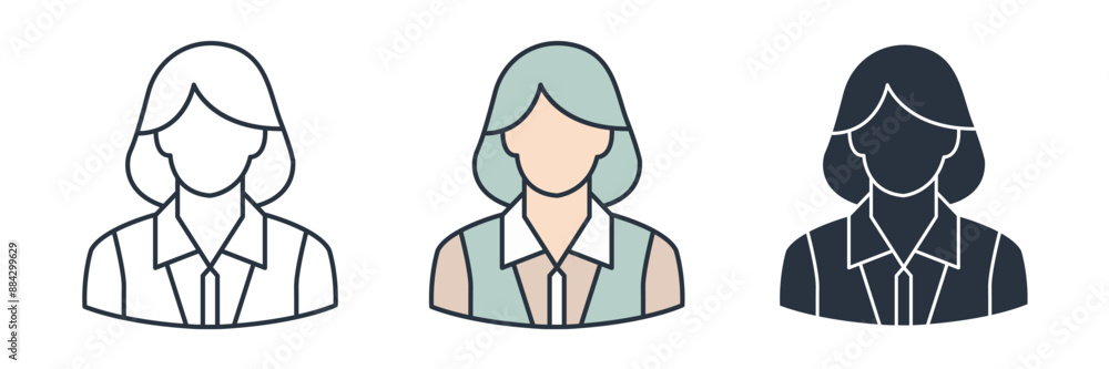 Avatar Icon. Architect theme symbol vector illustration isolated on white background Avatar Icon. Architect theme symbol vector illustration isolated on white background