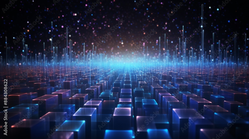 Abstract data transfer concept with fiber optic lights Abstract data transfer concept with fiber optic lights