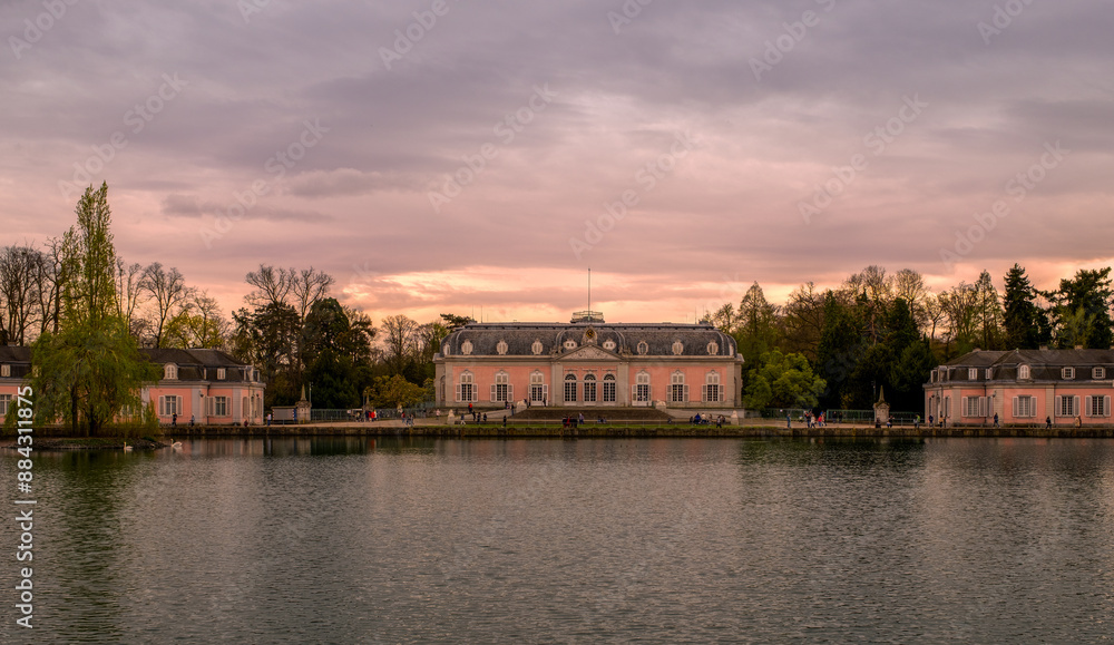 Obraz premium View of Benrath Castle in Düsseldorf in Germany.
