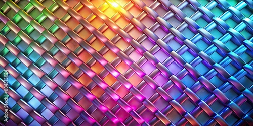 lattice multicolor render with interwoven light hues shimmering, , lattice, multicolor, render, interwoven, light