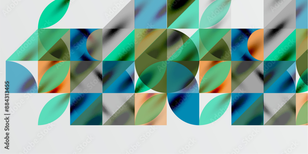 Triangles, round triangles and circles techno art. Vector Illustration For Wallpaper, Banner, Background, Card, Book Illustration, landing page Triangles, round triangles and circles techno art. Vector Illustration For Wallpaper, Banner, Background, Card, Book Illustration, landing page