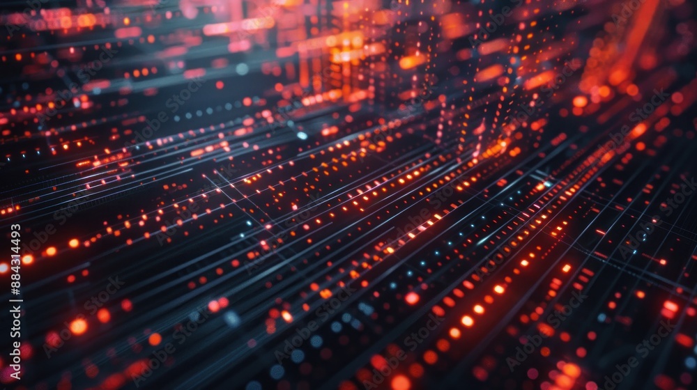 Digital abstract data wave cyber binary network technology background wallpaper AI generated image Digital abstract data wave cyber binary network technology background wallpaper AI generated image