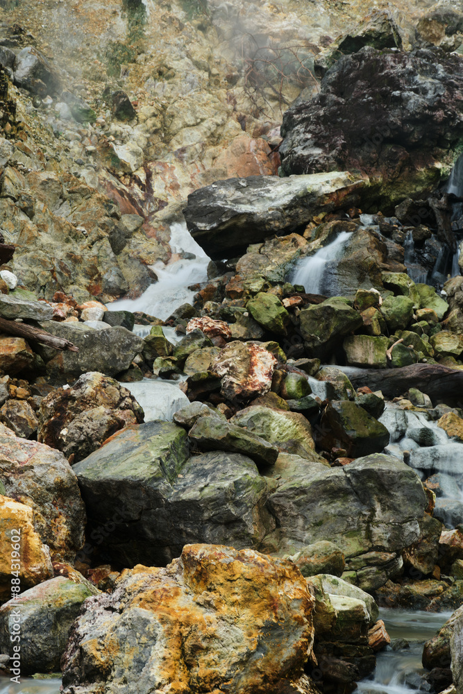 Steamy Cascades on Rugged Terrain Steamy Cascades on Rugged Terrain
