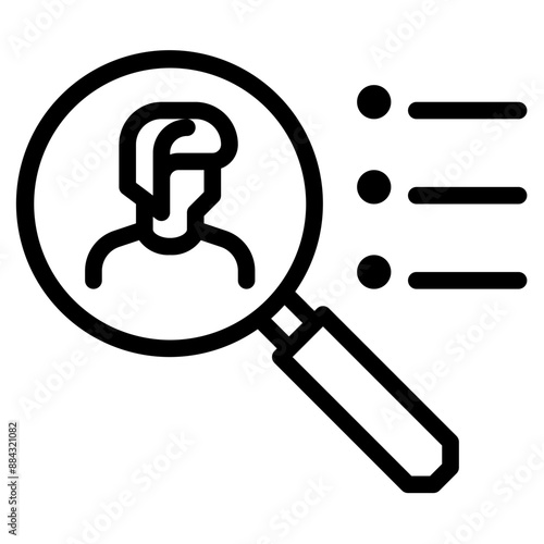 customer persona outline icon