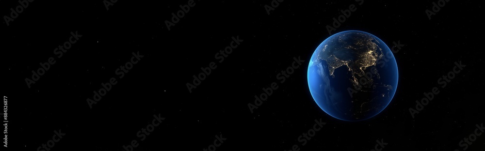 View of Earth from space, highlighting the beauty and vastness of our planet. Ideal for themes of space, environment, and global perspective. View of Earth from space, highlighting the beauty and vastness of our planet. Ideal for themes of space, environment, and global perspective.