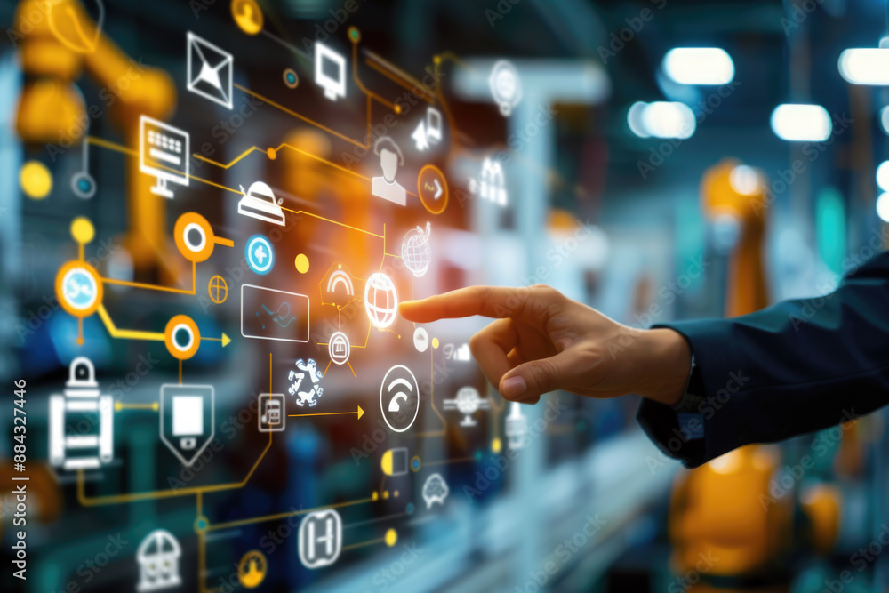 Industry 4.0, concept, automation, industrial technology, factory automation, smart factory Industry 4.0, concept, automation, industrial technology, factory automation, smart factory