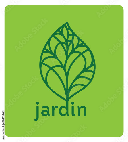 logo, identité visuelle, image de marque pour entreprise nature, paysage, jardin, biodiversité, vente de plantes, pépiniériste, paysagiste, urbaniste, environnement, avec icône, symbole, feuille