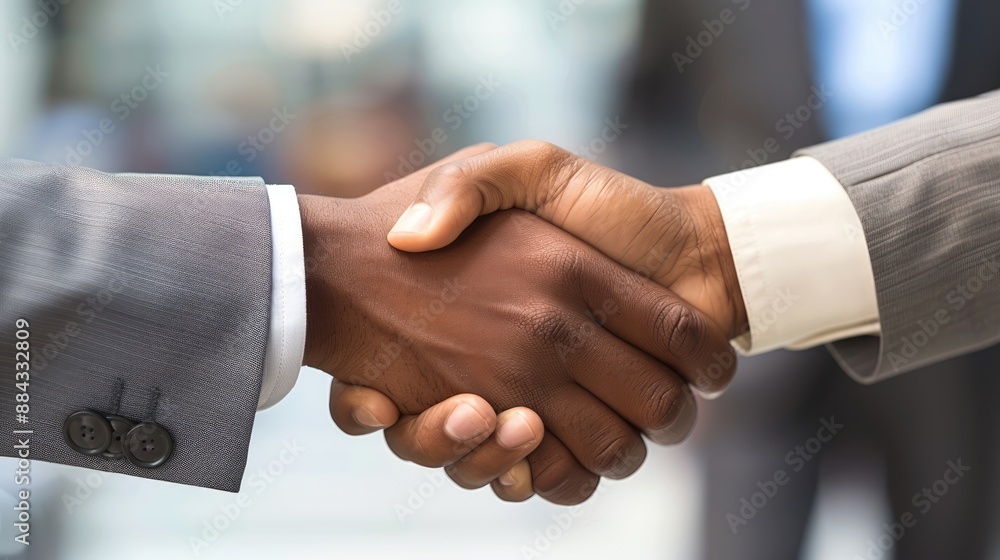 Close-up of a handshake between business partners