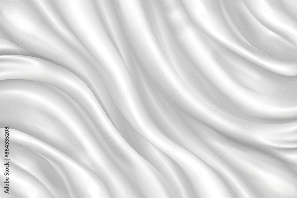 Soft White Satin Fabric Texture Background with Elegant Flowing Drapes and Luxurious Wave Pattern Soft White Satin Fabric Texture Background with Elegant Flowing Drapes and Luxurious Wave Pattern