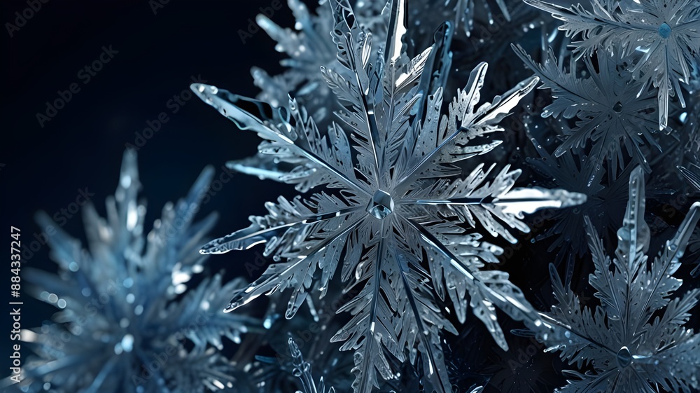 Ice Crystal Patterns background Ice Crystal Patterns background