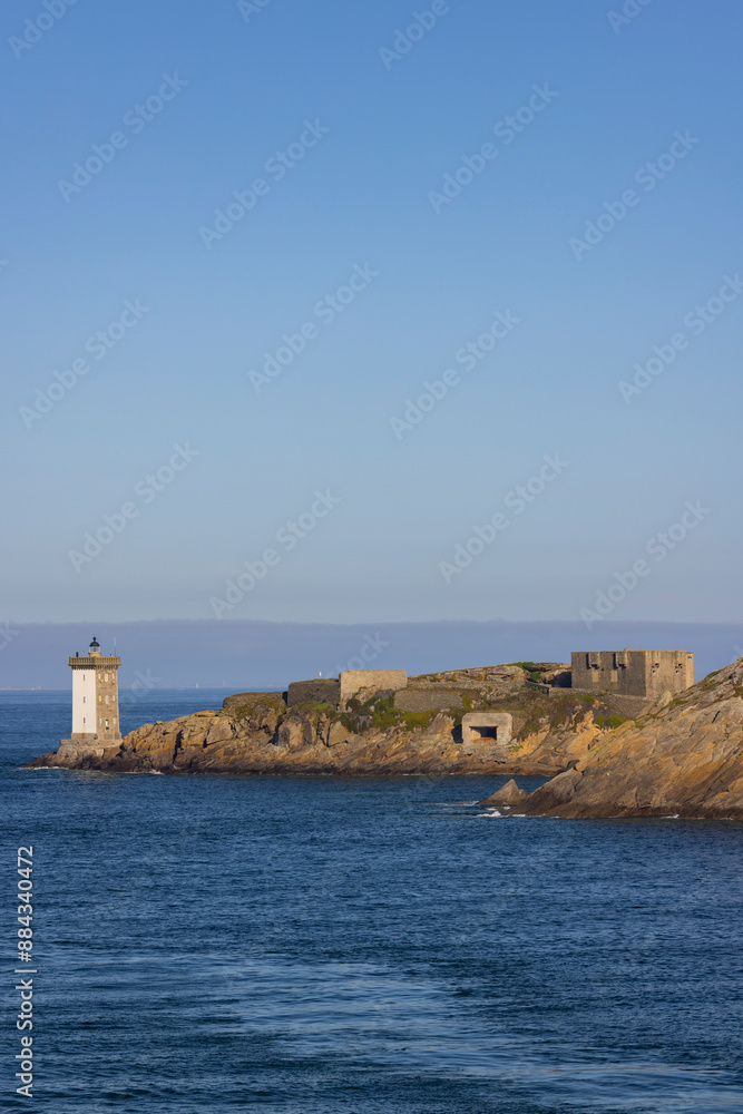 Le Conquet with Phare de Kermorvan, Brittany, France Le Conquet with Phare de Kermorvan, Brittany, France