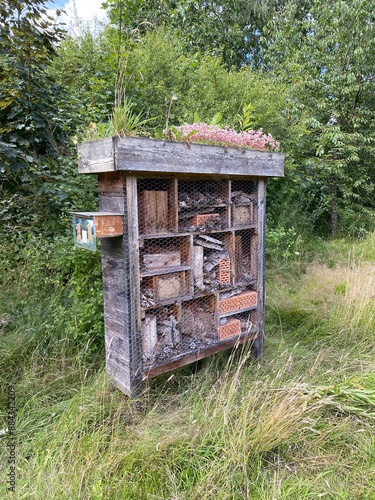  insect hotel Wooden Architecture Ecological Gardening Rural Landscapes Embracing Nature Wildlife Conservation © Mr. Washington
