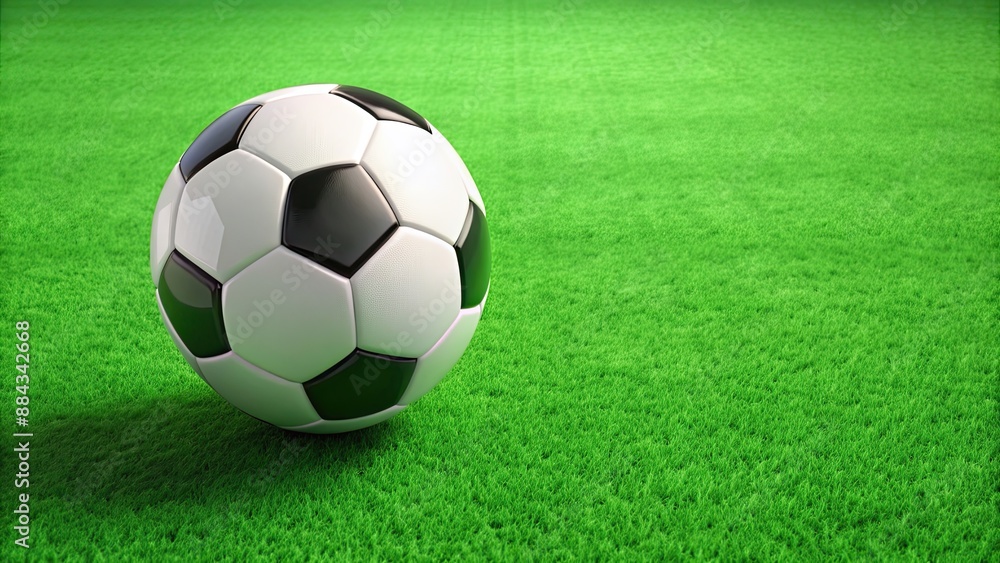 Soccer ball on vibrant green grass stadium field, soccer, ball, sports, stadium, grass, field, athletic, competition Soccer ball on vibrant green grass stadium field, soccer, ball, sports, stadium, grass, field, athletic, competition