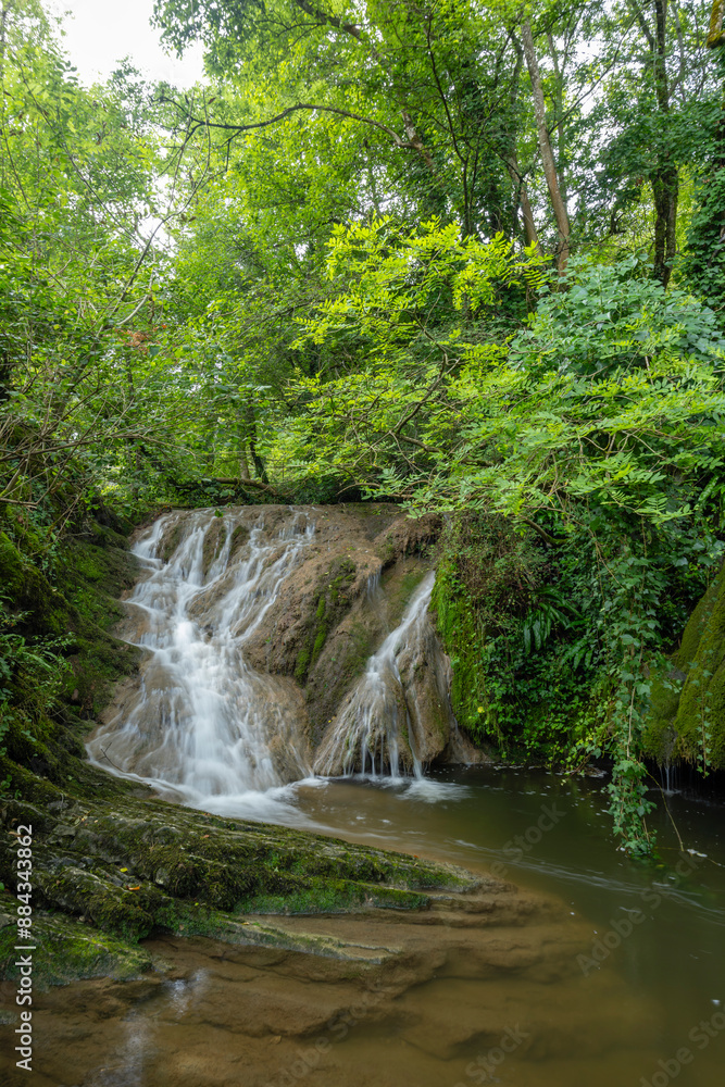 Waterfall Cascade d'Autoire near Autoire in French highlands, departement Lot, Midi-Pyrenees, France Waterfall Cascade d'Autoire near Autoire in French highlands, departement Lot, Midi-Pyrenees, France