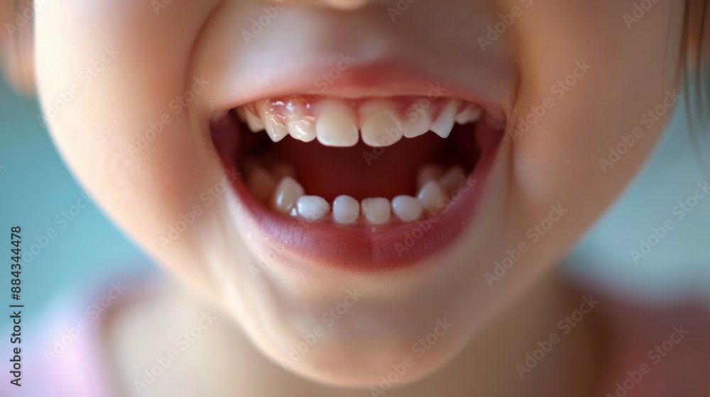 close-up of a child's mouth showing teeth close-up of a child's mouth showing teeth
