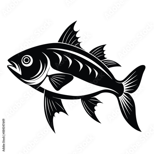 Fish  Silhouette Vector Illustration