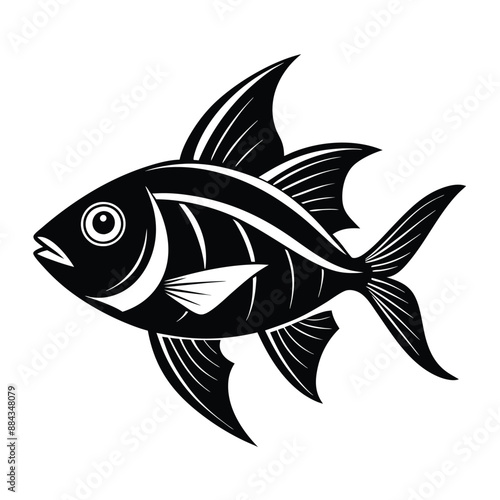 Fish  Silhouette Vector Illustration