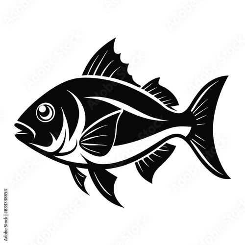 Fish  Silhouette Vector Illustration