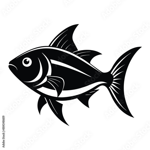 Fish  Silhouette Vector Illustration