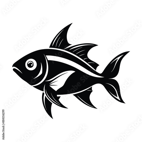 Fish  Silhouette Vector Illustration