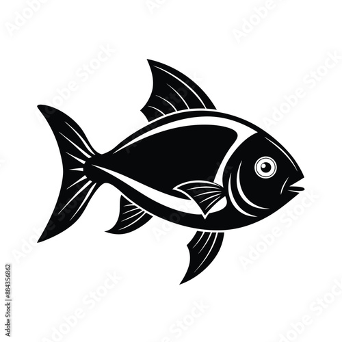 Fish  Silhouette Vector Illustration