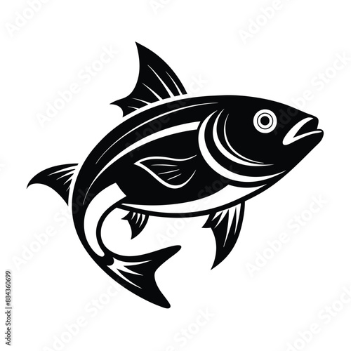 Fish  Silhouette Vector Illustration