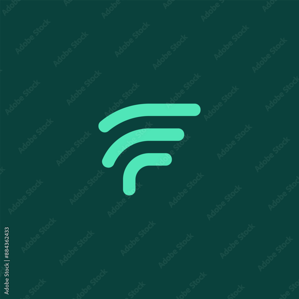 logo letter F modern geometric abstract 7 logo letter F modern geometric abstract 7