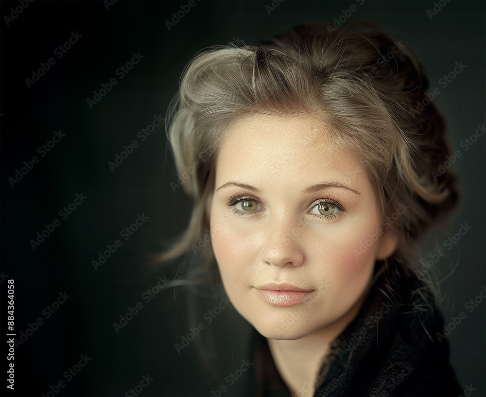 Naklejka premium retro photo of an aged woman