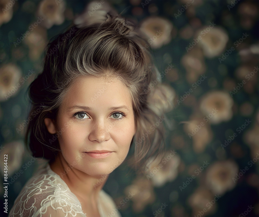 retro photo of an aged woman retro photo of an aged woman