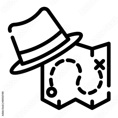  adventure show genre cutline icon