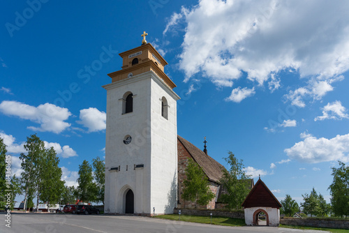 View from Gammelstad Church Town, Luleå, Norrbotten, Sweden photo