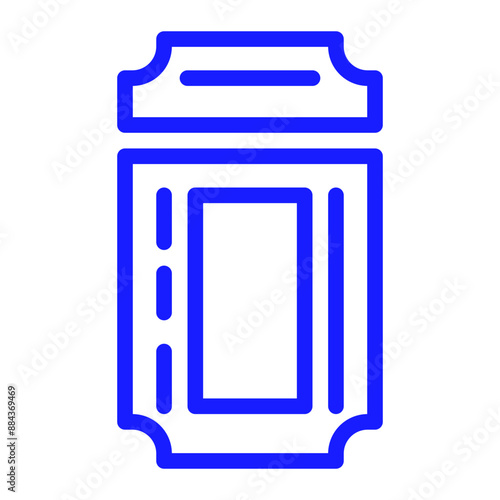 ticket truncated color icon