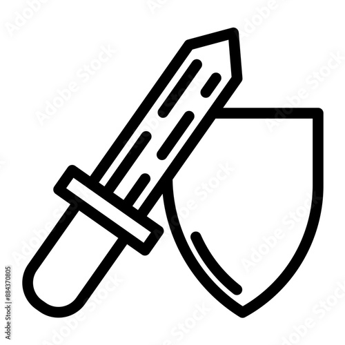action show genre line icon