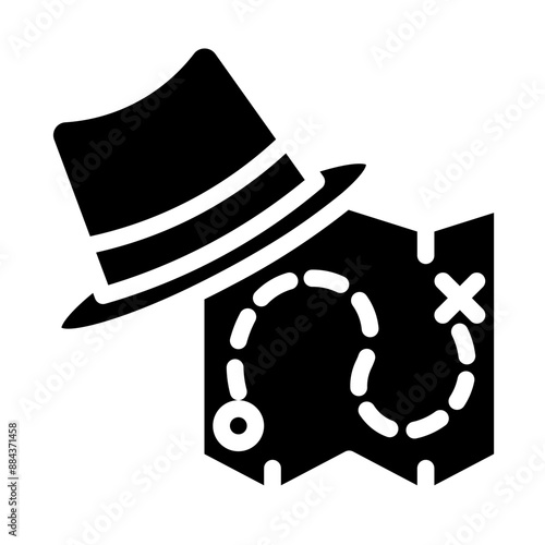 adventure show genre solid icon