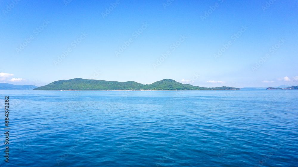 小豆島行きフェリーの風景 小豆島行きフェリーの風景