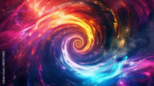 Abstract spiral simple mandala background.