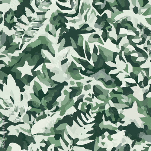 green camouflaged pattern ,  green and white camo pattern