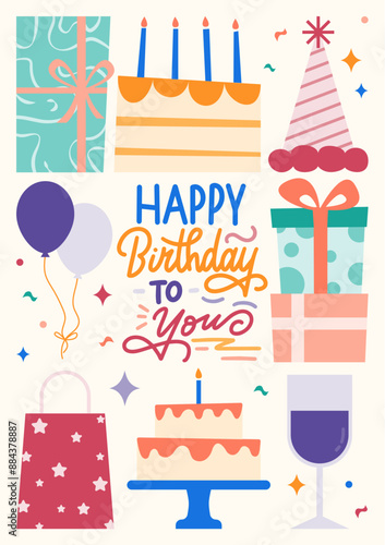Colorful Birthday Card Design