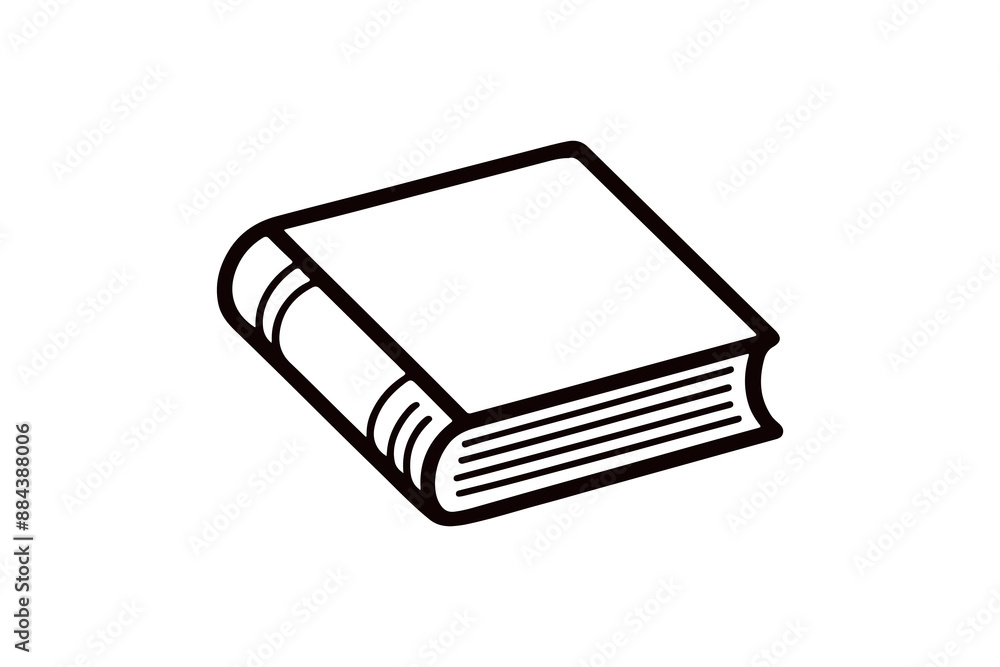 Open Book logo Silhouette vector Illustration