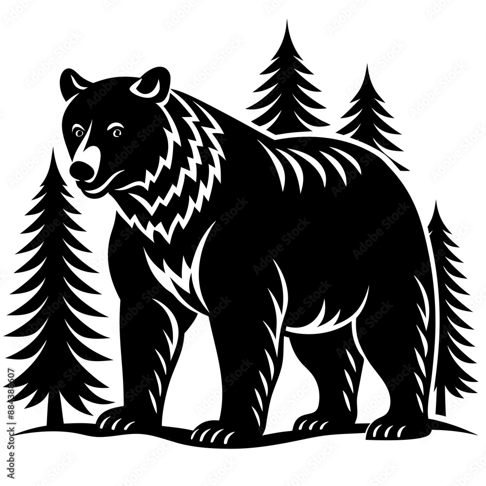 illustration of a bear,tiger, animal, vector, illustration of a bear,tiger, animal, vector,