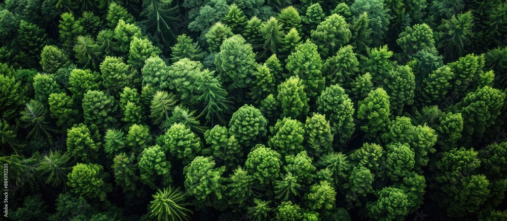 Aerial View of Lush Green Forest Aerial View of Lush Green Forest