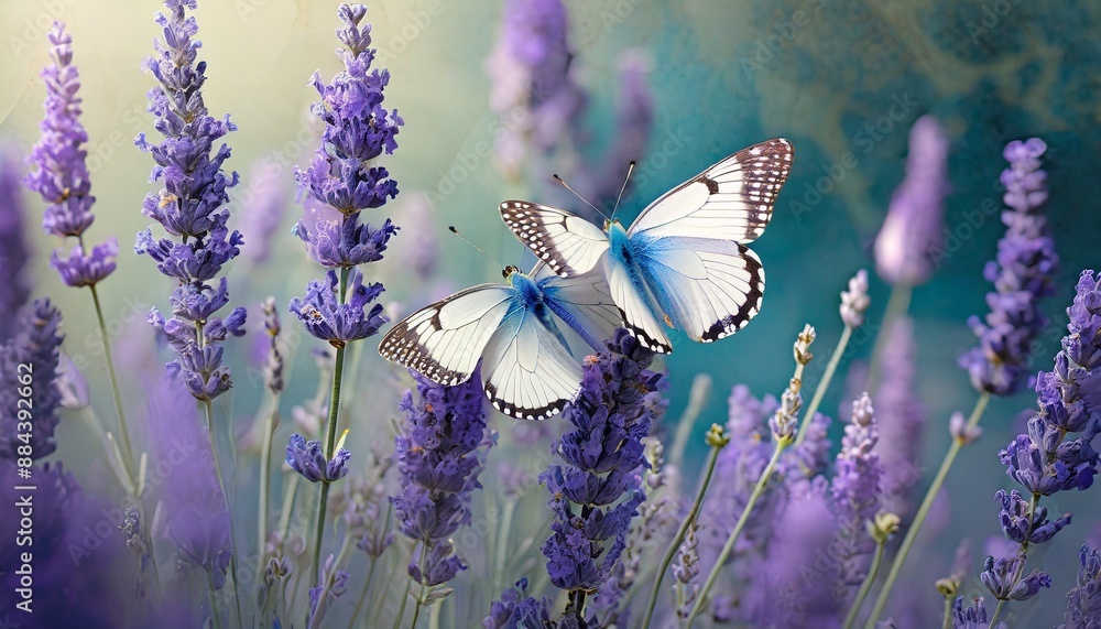 Naklejka premium butterfly on a flower