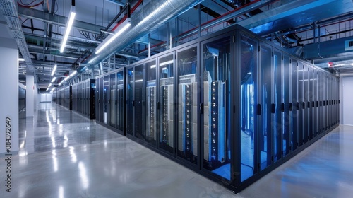 High-speed data centers with advanced cooling systems